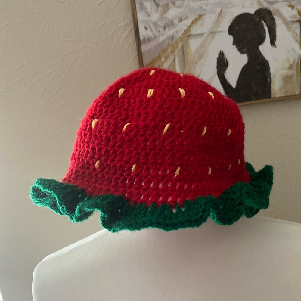 Handmade Strawberry Hat